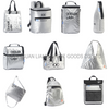 Silvery PU Lunch Cooler Bag