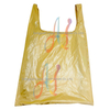 Yellow Nylon Grocery Tote Bag with Customizable Printing 