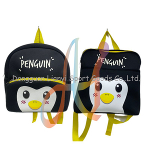 Custom Printing Penguins Kindergarten Neoprene Backpack Children's Schoolbag Ideal for Bookbag and Outdoor Play 