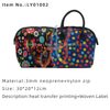 Factory Directly Customized Logo Portable Neoprene Bento Pouch with Deisgner Printing for Lunch Organizer