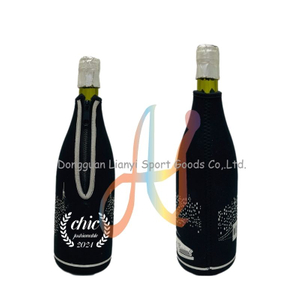 Neoprene Wine Bottle Cover with Zipper Insulated Wine Cooler Carrier Bag