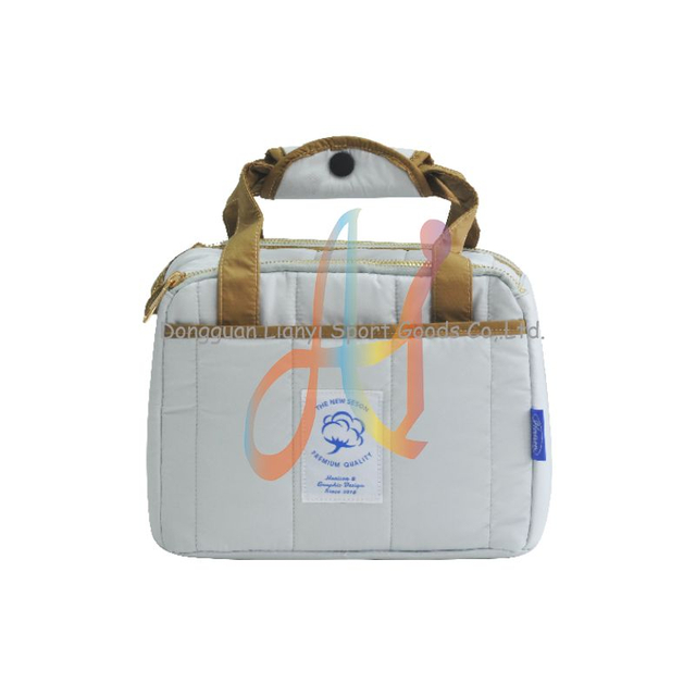 Puffy Collection & Soft Padded Lunch Carrier Pouch Bag with Quilted Insulation for Warm or Cold Meals