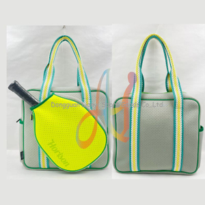 17 Years Factory Customized Neoprene Tennis Tote Bag with Stylish Racket Cover for Pickleball Squash and Badminton