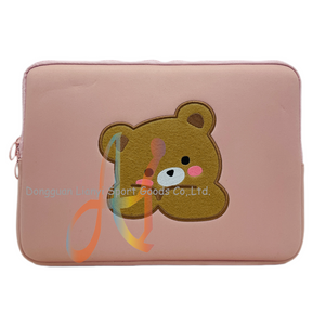  PINK BEAR Neoprene Computer Sleeve for Laptop Protection in Stylish