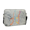 Neoprene Marble Laptop Bag with Shoulder