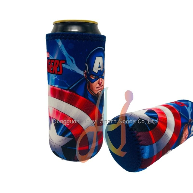 Comics Character Collection: Captain America Neoprene Can Cooler Sleeve Ideal for Beer Soda And Drinks