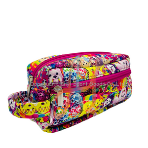  Luxury Neoprene Vanity Bag with Cute Dog Pattern 