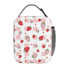 17 Years Manufacturer Directly Custom Lovely Strawberry Kids Insulated Lunch COOLER Bag with Multiple Zip Pockets for Girls Boys School Picnics