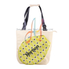 Sporty Tennis Tote Bag with Separate Racket Sleeve and Adjustable Shoulder Straps