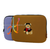 Lovely Bear Embroidery Neoprene Ipad Folder With Apple Pencil Holder