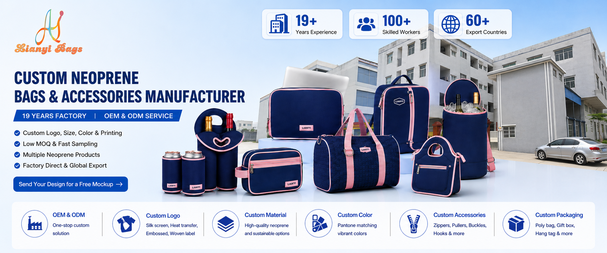 Neoprene bags & Accessories Manfacturer