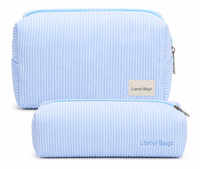 Custom Corduroy Cosmetic Bag Set