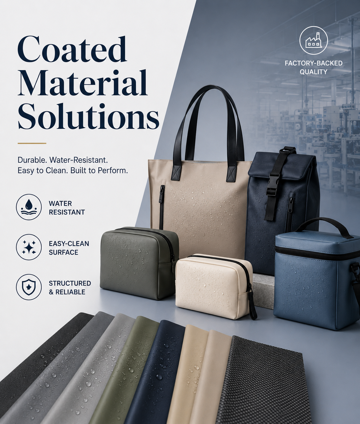 coated material for multi-material bags