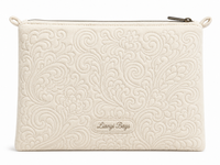 Embroidered Velvet Neoprene Beauty Pouch
